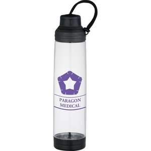 Dual Cap BPA Free Sport Bottle Black