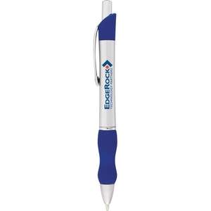 Scripto Bubble Grip Click Pen Blue