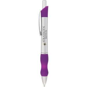 Scripto Bubble Grip Click Pen Purple