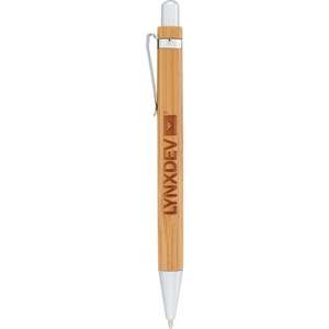Custom Promotional Bamboo Click Pen