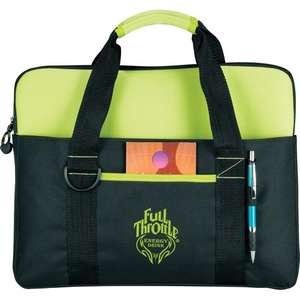 Tuck Compu-Brief with Laptop Sleeve Green, Lime