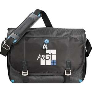 Custom Promotional Zoom Checkpoint-Friendly Compu-Messenger Bag