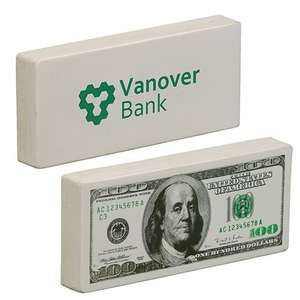 Custom Promotional $100 Bill Stress Ball
