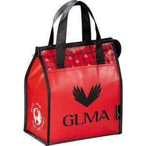 Laminated Non-Woven Lunch Bag Red