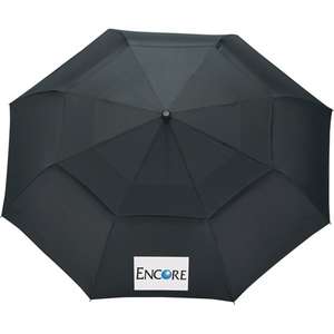 46" Chairman Auto Open/Close Vented Umbrella Black