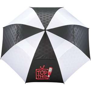 Slazenger 64" Champions Vented Auto Golf Umbrella Black/White