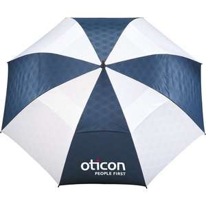 Slazenger 64" Champions Vented Auto Golf Umbrella Blue, Navy/White