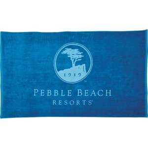 Custom Promotional 15lb./doz. Mid-Weight Colored Beach Towel
