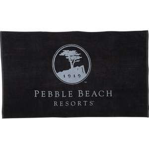 15lb./doz. Mid-Weight Colored Beach Towel Black