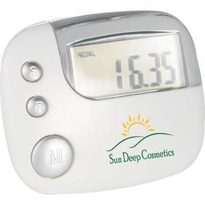Easy Read Pedometer White