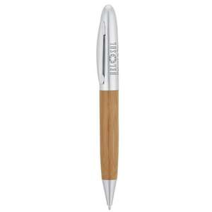 Custom Promotional Bamboo Barrel Ballpoint Pen