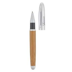 Custom Promotional Bamboo Barrel Rollerball Pen