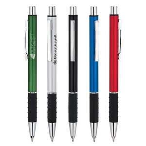 Custom Promotional Aluminum with Rubber Grip Ballpoint Pen