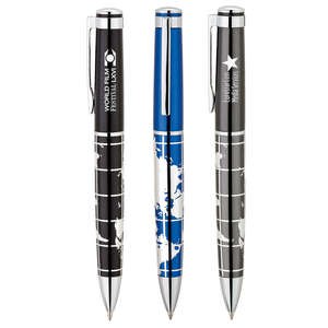 Custom Promotional World Map Ballpoint Pen