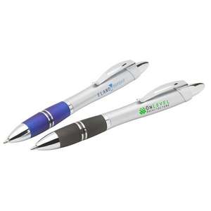 Custom Promotional Double Chrome Ring Accent Ballpoint Pen