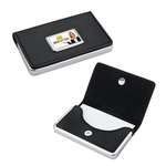 Custom Desktop & Office Items - Black Snap-Close Business Card Case