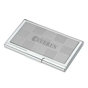 Checkerboard Business Card Case 