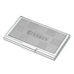 Personalized Business Card Holders - Checkerboard Business Card Case