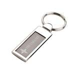 Promotional Metal Keychains - Brushed Gunmetal Keyring