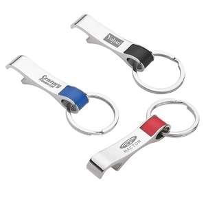 Custom Promotional Color Accent Bottle Opener Keyring