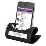 Imprinted Electronics & Media Items - Leather Mobile Phone Holder