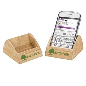 Custom Promotional Hedra Bamboo Cell Phone Holder