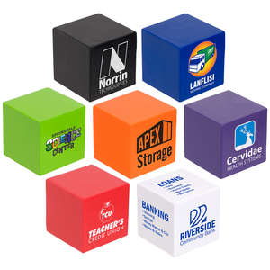 Custom Promotional Cube Stress Ball