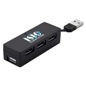 Custom Promotional Compact 4-Port 2.0v USB Hub