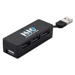 Imprinted USB Accessories - Compact 4-Port 2.0v USB Hub