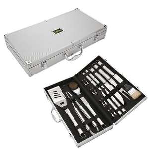 18 Piece Steel BBQ Set 