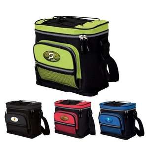 12-Can Cooler with Zippered Pockets 