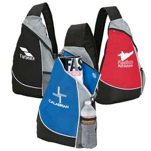 Custom Promotional Top Zip Athletic Sling Bag