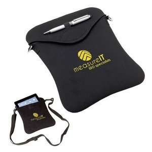 Custom Promotional Neoprene Media Sleeve with Shoulder Strap