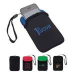 Logo Electronics & Media Items - Neoprene Accessory Pouch with Wrist Strap