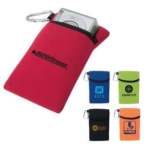 Custom Promotional Soft Foam Accessory Case with Carabiner