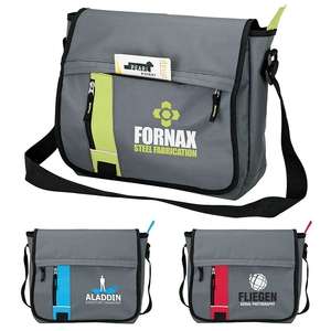 Custom Promotional Contrast Color Messenger Bag