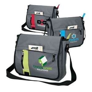 Contrast Color Messenger Bag