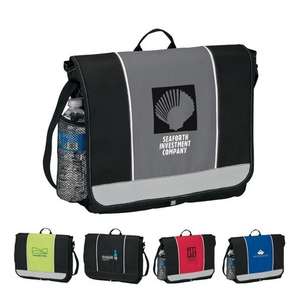 Custom Promotional Side Mesh Pocket Messenger Bag