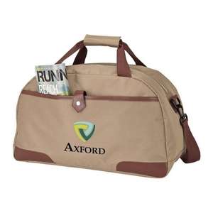 Custom Promotional Leatherette Trimmed Duffel Bag