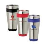 Business Coffee Mugs - 14 oz. Double Wall Stainless Steel Tumbler with Non-Slip Base