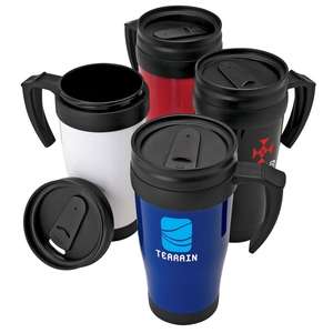 Custom Promotional 16 oz. Double Wall Polypro Mug