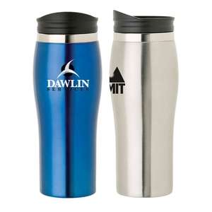 Custom Promotional Curved Contour 16 oz. Stainless Steel Tumbler