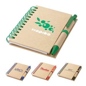 Recycled Notebook and Pen