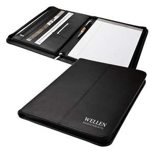 Custom Promotional Zippered Letter Size Folio