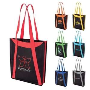 Custom Promotional Color Accent Tote Bag