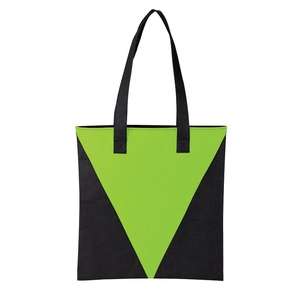Custom Promotional Triangle Accent Tote Bag