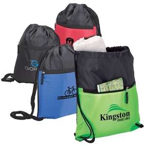 Drawstring Sport Bag with Pocket