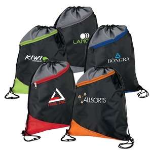 Custom Promotional 3-Tone Angle Design Sport Bag