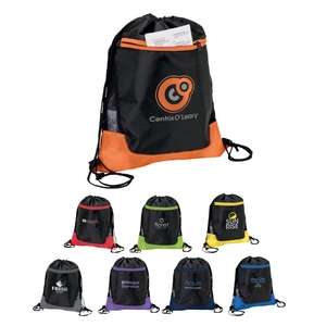 Custom Promotional Color Splash Drawstring Sport Bag