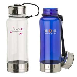 Steel Trimmed 18 oz. Water Bottle